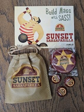 Sunset Sarsaparilla Bottle Opener w/caps NUKA COLA Jones Soda Fallout New Vegas